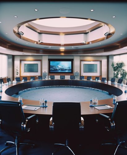 empty conference room Generative AI